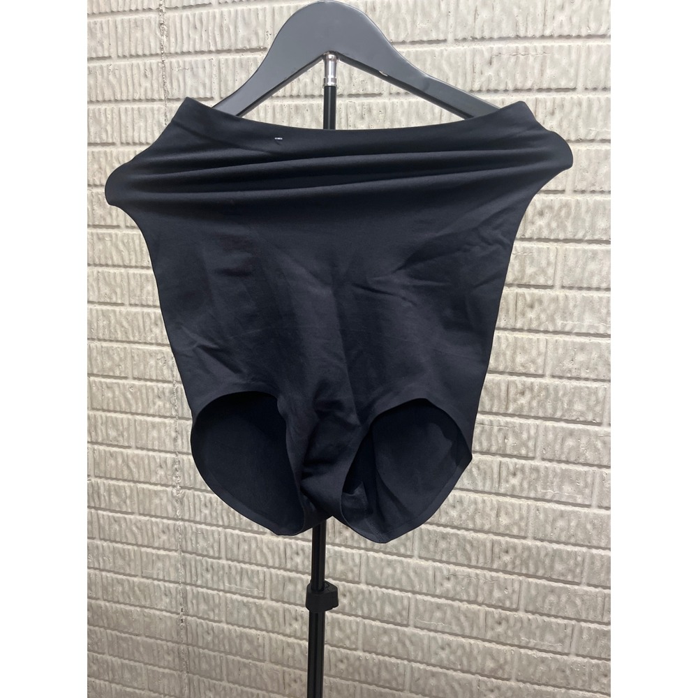 Jockey Womens High Waisted Shapewear Briefs Black Seamless Smoothing XXL Panties